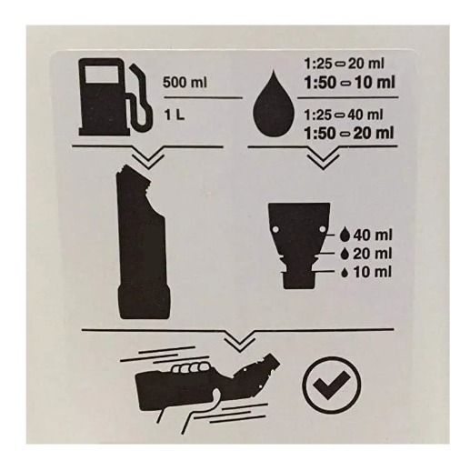 Bidon amestec benzina ulei Holzfforma 1L