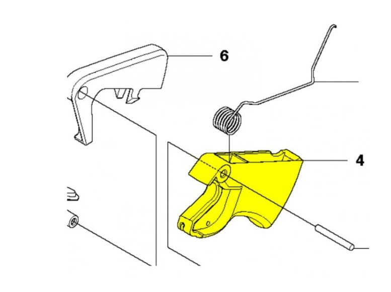 Buton acceleratie drujba compatibil Husqvarna 445/450