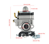 Carburator motocoasa soc manual, atomizor TU 26