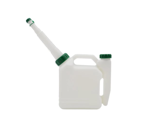 Canistra plastic pentru amestec ulei si benzina (1 L cu palnie)