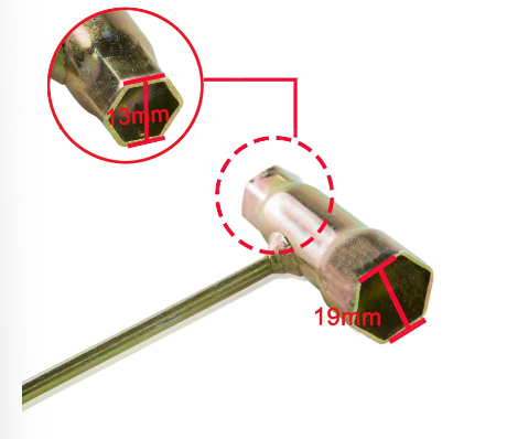 Cheie bujie drujba 13 x 19 + capat TORX T27