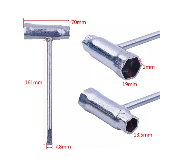 Cheie bujie drujba 13 x 19 (fixa)