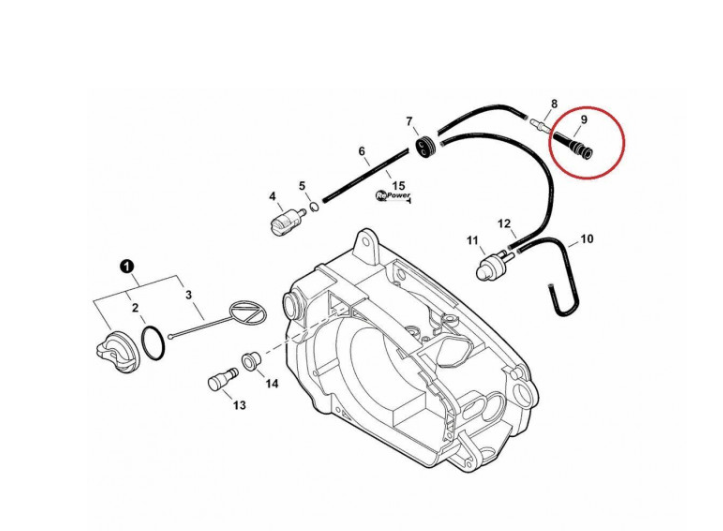 Furtun combustibil drujba ECHO CS2600, CS 260T, CS 320T (V470-000320)
