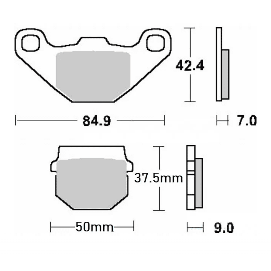 Placute frana ATV CFMOTO 500