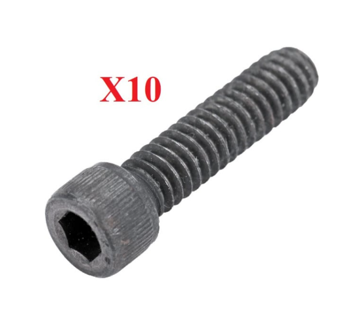 Set 10 suruburi cilindru drujba Husqvarna (32mm, Ø 6mm)