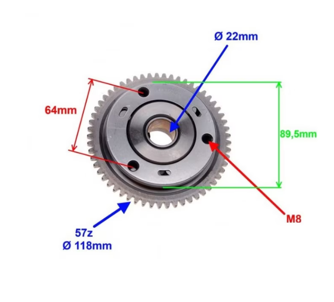 Bendix pornire ATV Bashan 125/150/200/250cc CG200- 4T