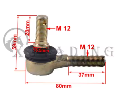 Set capete de bara ATV 150cc-250cc - Filtet M12