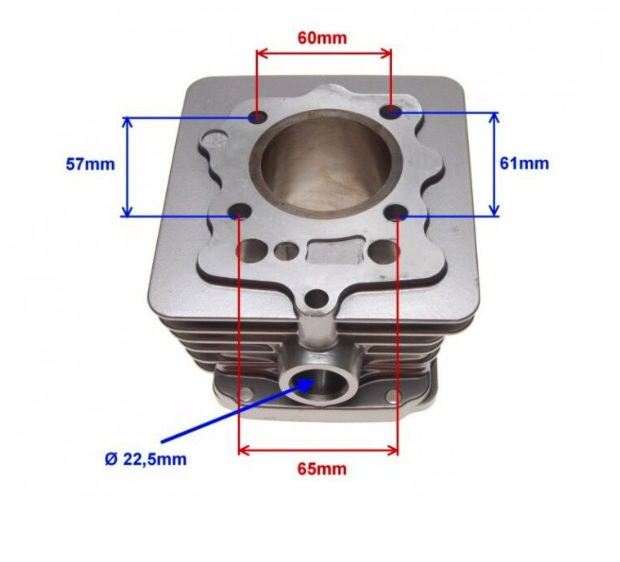Set motor/Kit Cilindru ATV CG 125cc ,/Loncin /Honda 56.4MM , 4T