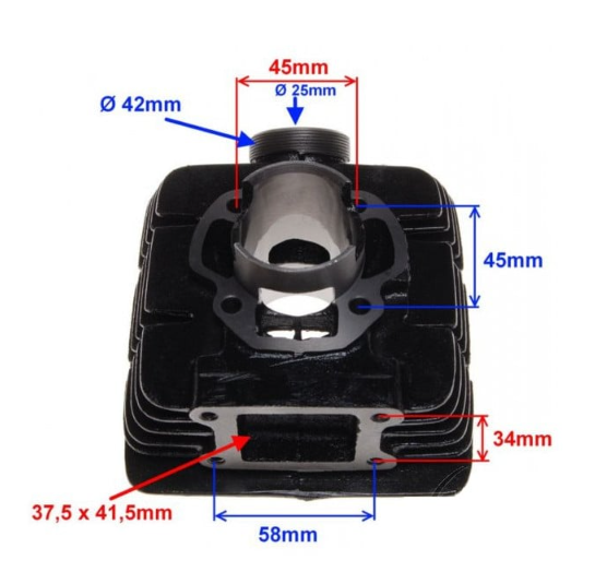 Set motor 50cc Yamaha DT 50cc (40mm) -racire aer