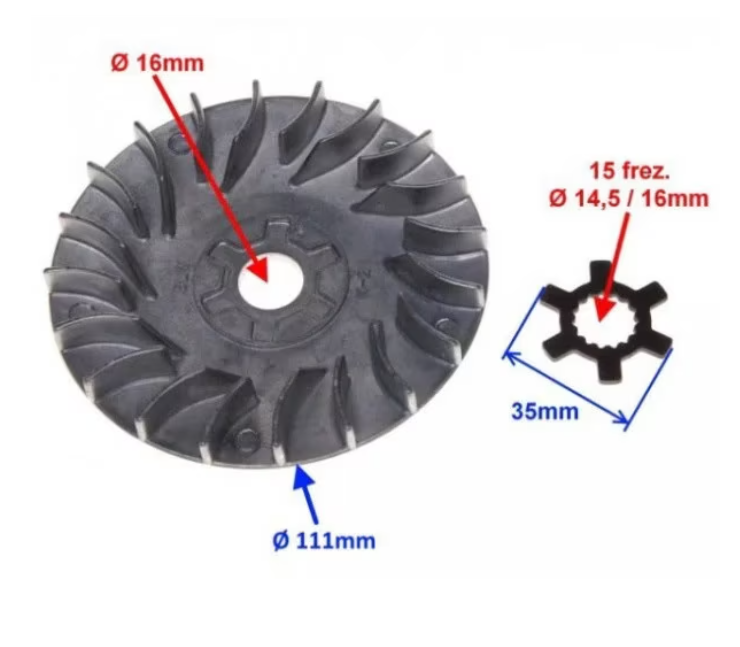 Fulie Variator Yamaha/APRILIA/MBK/Malaguti 50-80cc 2T