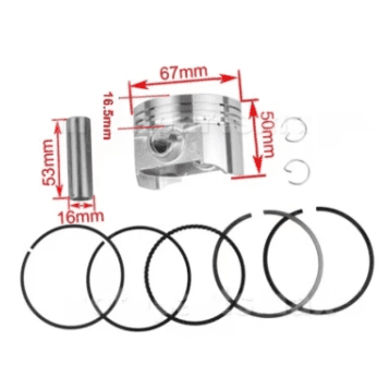 Kit Cilindru/Set motor ATV CG 200cc, 4 Timpi (63.5mm)
