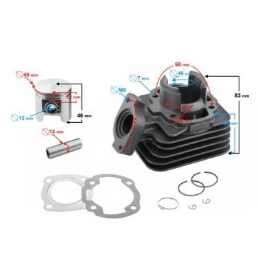 Kit cilindru set motor Peugeot BUXY 50