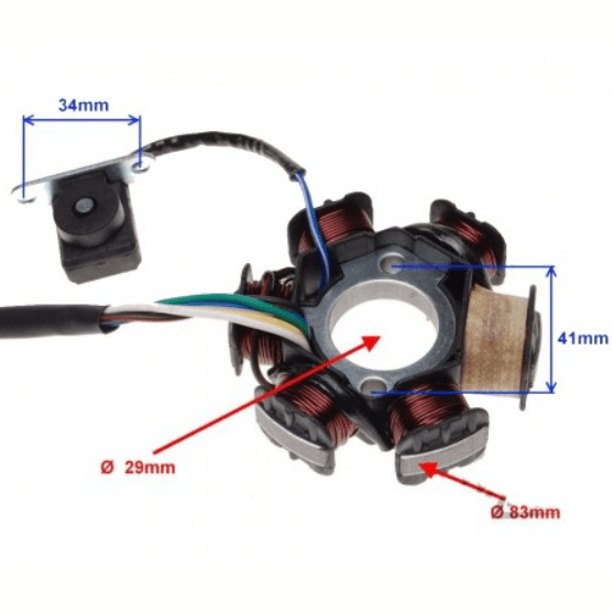 Magnetou ATV 110cc cu 6 bobine