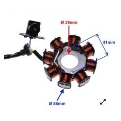 Magnetou GY6 150cc ,8 bobine,senzor scanteie, 5 fire