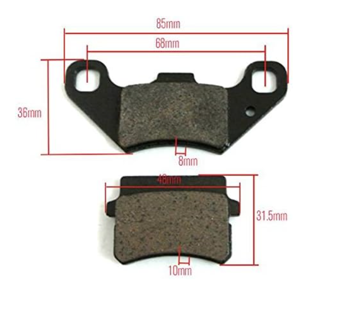 Set placute frana ATV 50-110cc - 4T