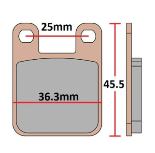 Set placute frana Scuter Yamaha TZR 50-80cc- 2T