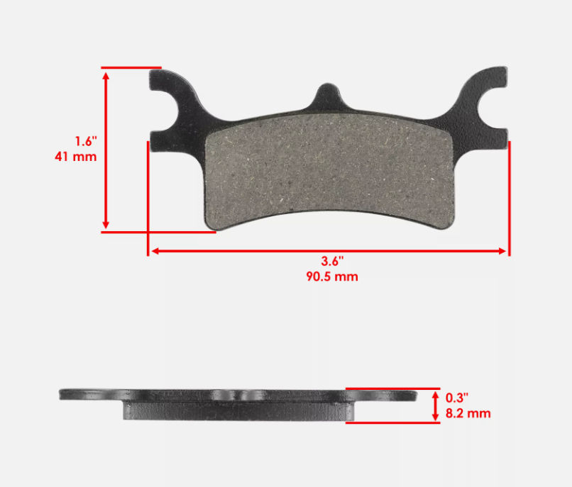 Set Placute Frana Spate ATV Polaris 500-800cc