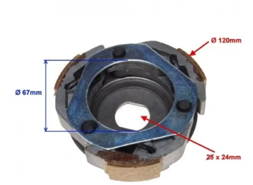 Saboti ambreiaj scuter Gy6 125cc