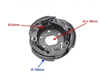 Saboti ambrieaj scuter GY6 50cc - 80cc ,4T