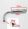 Toba esapament motor bicicleta 50/60/80cc-2T